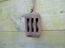 Rigging Rope Pulley Block Ship Wreck Style  /Wheel Maritime /Nautical / Bathroom