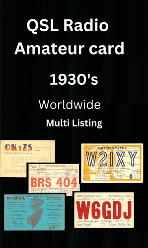 Qsl amateur radio - radio, card