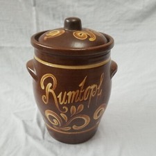 Ceramic Rum Pot Vtg Keramik
