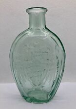 Oval Aqua Glass Bottle