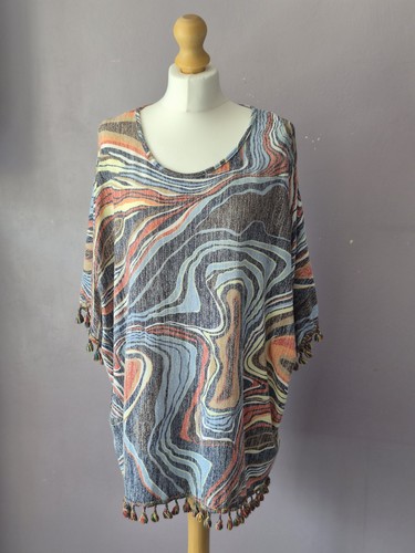 Apricot tassel hem tunic - apricot,