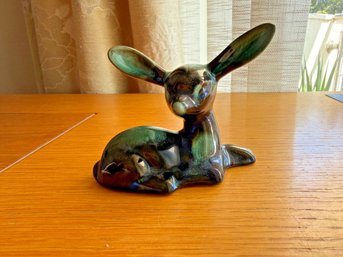 Blue mountain pottery deer - mountain,