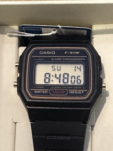 Casio f91w digital watch - watch,, gold