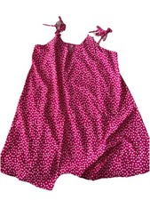 Ladies Pink Floral Dress, 2xl. Hoops For Belt But No Belt Included