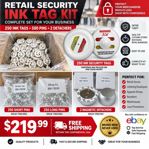 250 ink security tags - 250,