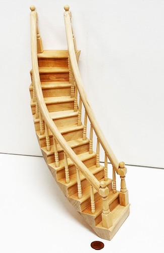 Dolls house staircase wooden - dolls,