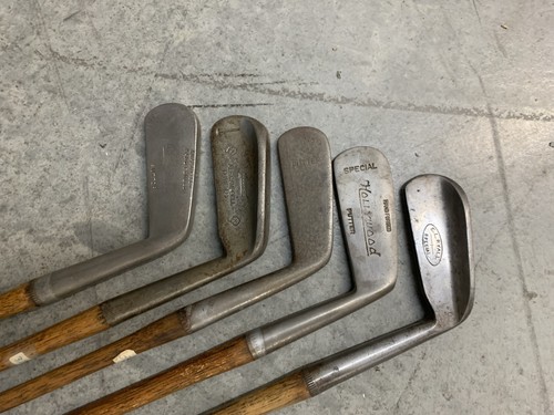 Antique hickory putters - putters, all