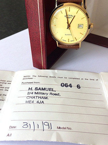 Vintage 9ct gold rotary - gold, watch