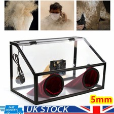 Fully Enclosed Electric Grinding Polisher Table Dust Box Acrylic Cover Set 5mm