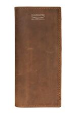 Men's Vintage Leather Long Wallet RFID Protected Large Card Holder Coat Wallet