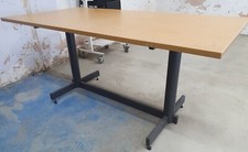Rectangular 160 cm long Office Desk Beech desktop