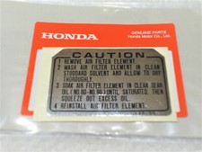 OEM HONDA AIR FILTER DECAL