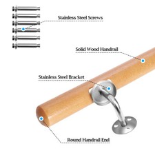 Beech wood stair handrail - beech,