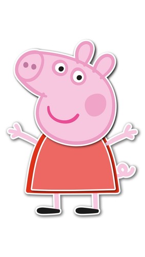 Sticker peppa pig cartoon - sticker,