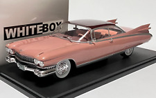 1/24 WHITEBOX DIECAST 1959 CADILLAC ELDORADO SEVILLE DUSKY PINK/MAROON #124235