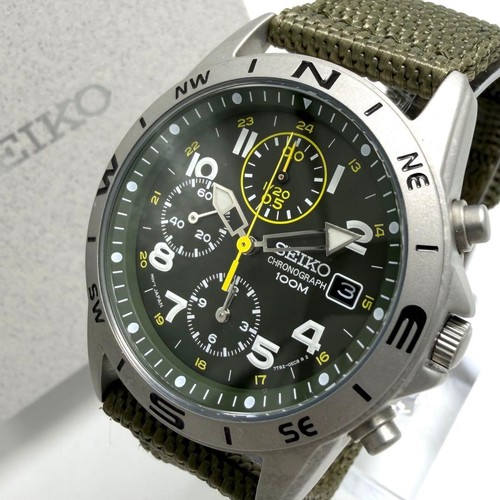 Seiko 7t92 0dx0 military - seiko, watch