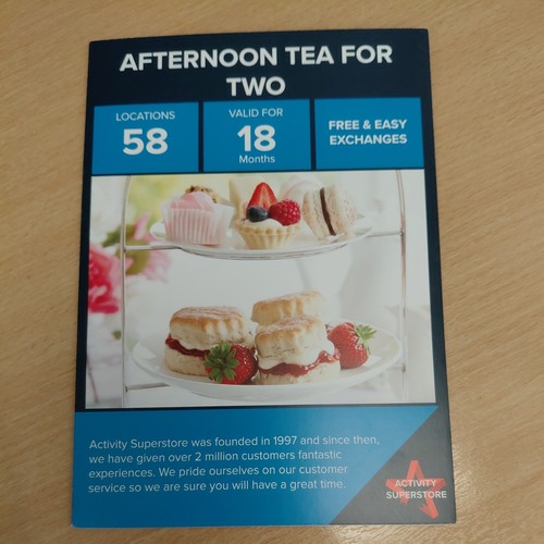 Afternoon tea gift - afternoon, voucher