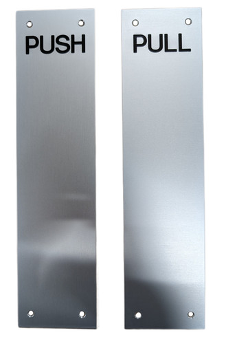 Piece push pull door sign - piece,
