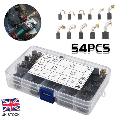 54pcs assorted carbon brushes - carbon,