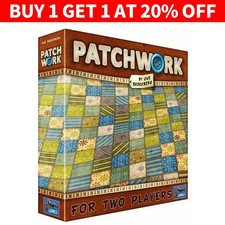 Patchwork Board Game Two Players Paper Cards for  Kids Party Games Xmas Gift UK