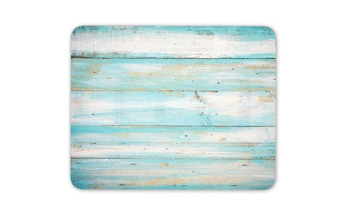 Blue wooden planks mouse mat - blue,