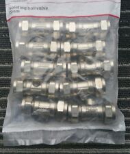 10 x 15mm Isolating Valve - Chrome Plumbing Compression Isolator Isolation Water