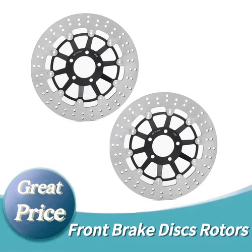 Front brake discs disks round - front,