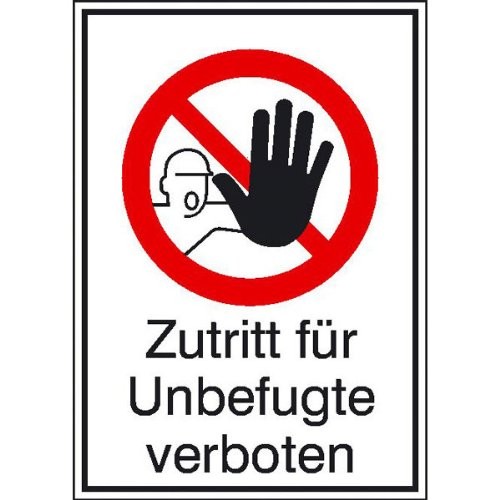 Verbots combination sign - verbots,