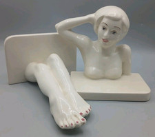 Ultra Rare Large Carlton Ware Marilyn Monroe Vintage Early 80's Large Book Ends 
