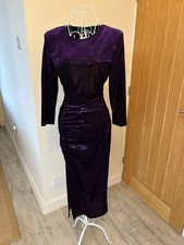 Zara Purple Glitter Dress Size S New Without Tags