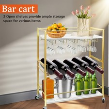 Vintage Gold 3-Tier Bar