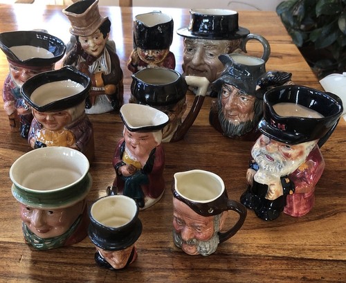 Assorted vintage toby - vintage, jugs