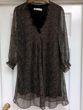 Zara Ladies Chiffon Blk/Brown