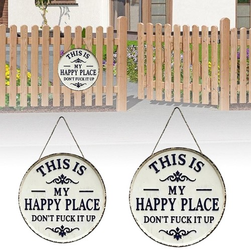 Funny metal garden sign - metal, this