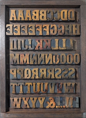 Antique vintage letterpress - antique,