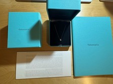 Tiffany & Co. Platinum Pear Diamond Soleste Pendant