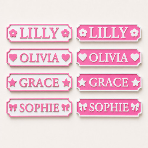 Personalised name pink - name, door