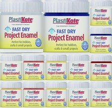 59ml PLASTI KOTE ENAMEL WATER BASED BRUSH PAINT COLOR FAST DRY JAR TUB ART CRAFT