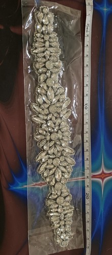 Crystal rhinestone appliqué - crystal,