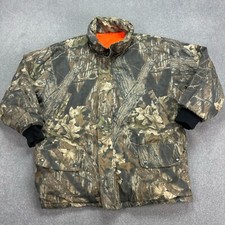 RealTree Jacket Adult Extra Large Brown Workwear Canvas Camo Insulated Coat Mens