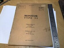 Air Ministry Air Publication AP2563P Vol 1 Monitor Type 52 (10T/6026) Radar