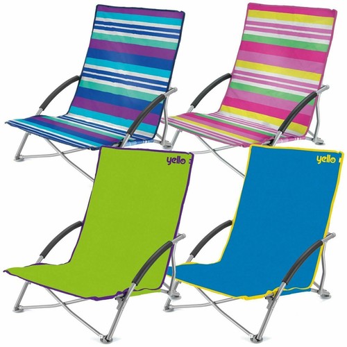 Low folding beach chair - low,