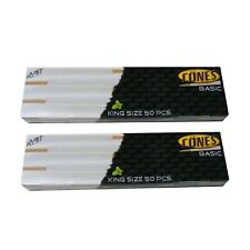 100 x Cones Basic Premium King Size Thin Cigarette Paper Pre-Rolled Cones 