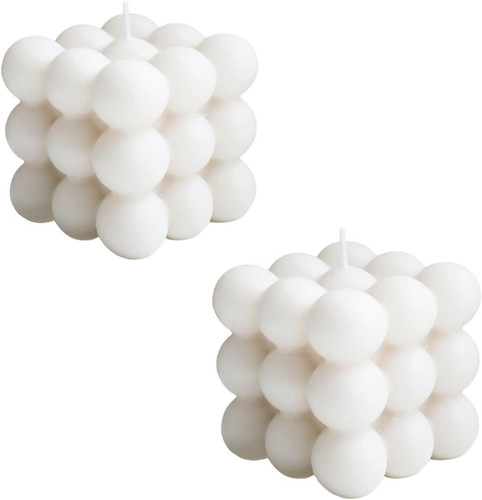 Bubble candles pcs white - bubble,