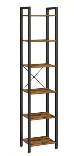Rustic tallboy bookcase tier - tallboy, 6-tier