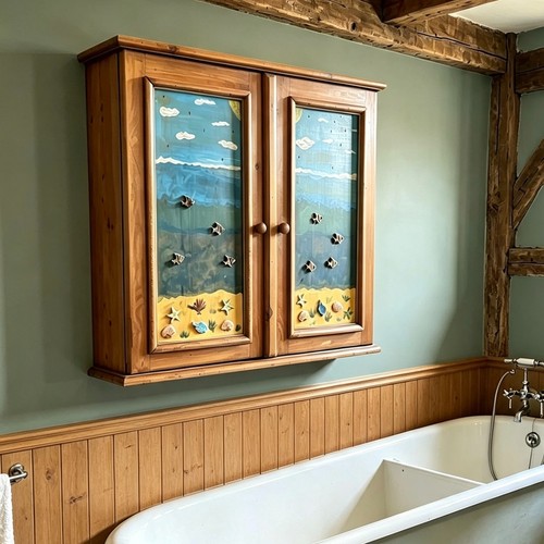Handsome vintage pine - handsome, wall