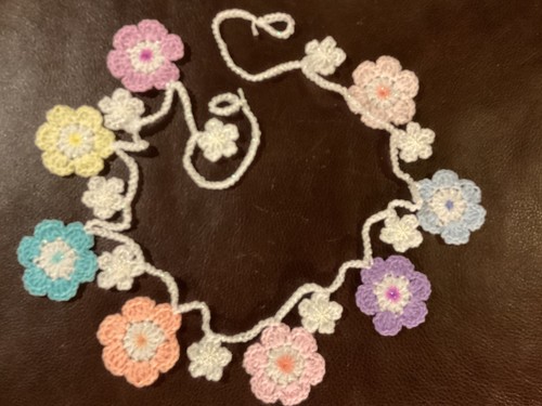 Crocheted pastel coloured - crocheted,