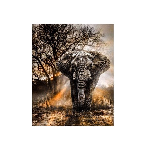 Diamond embroidery elephant - diamond,