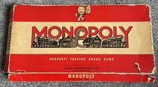 Monopoly Board Game Circa 1960’s John Waddingtons See Description