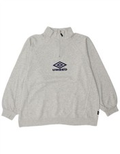 Umbro Mens Graphic Zip Neck